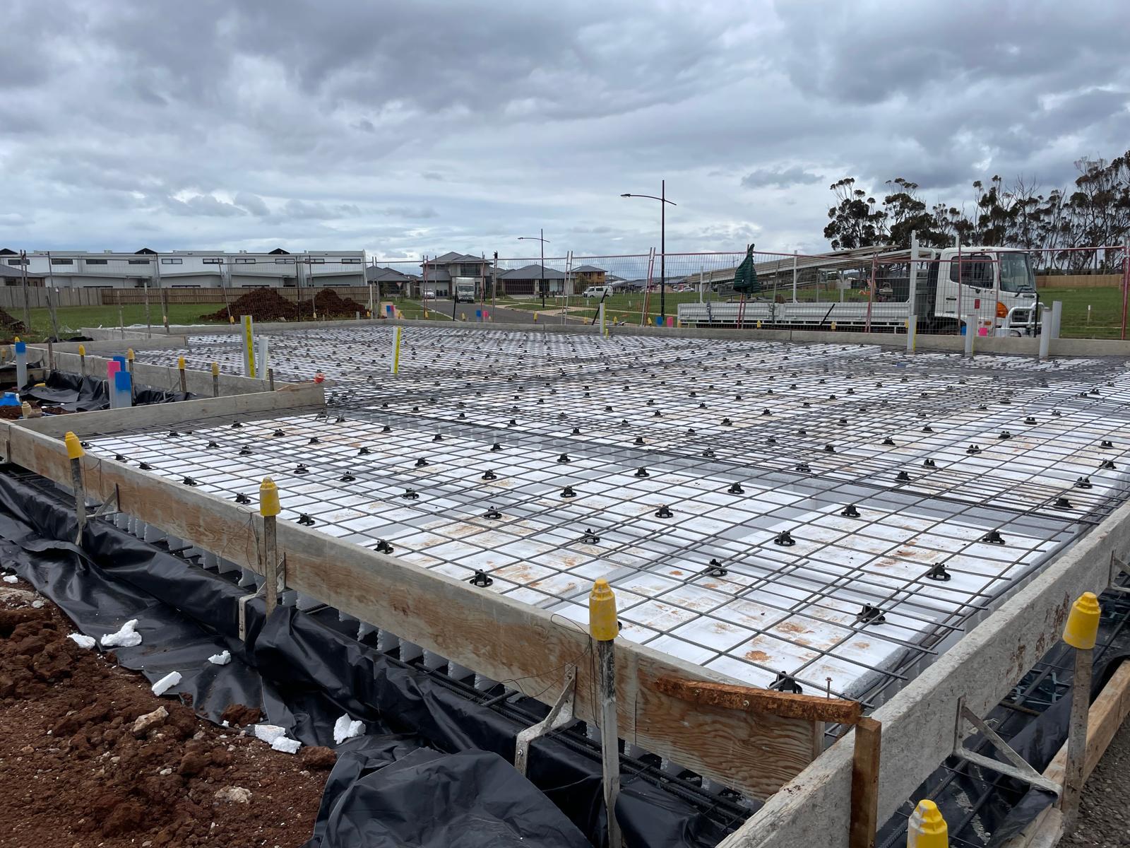Pre-pour reinforcement and formwork inspection